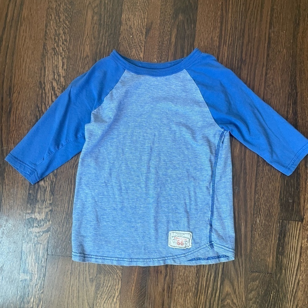 Gap boys blue baseball tee